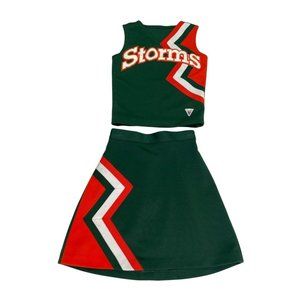Child Cheerleader Uniform Halloween Costume STORMS Miami Hurricanes 26 Top 21Ski